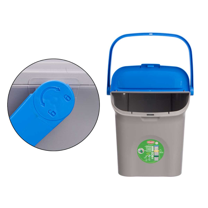 28L STACKABLE ECOWAY BLUE TRASH BIN