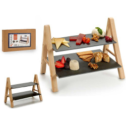 ETAGERE TABLEAU 2 ETAGES RECTANGULAIRE
