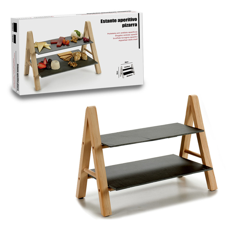 ETAGERE TABLEAU 2 ETAGES RECTANGULAIRE