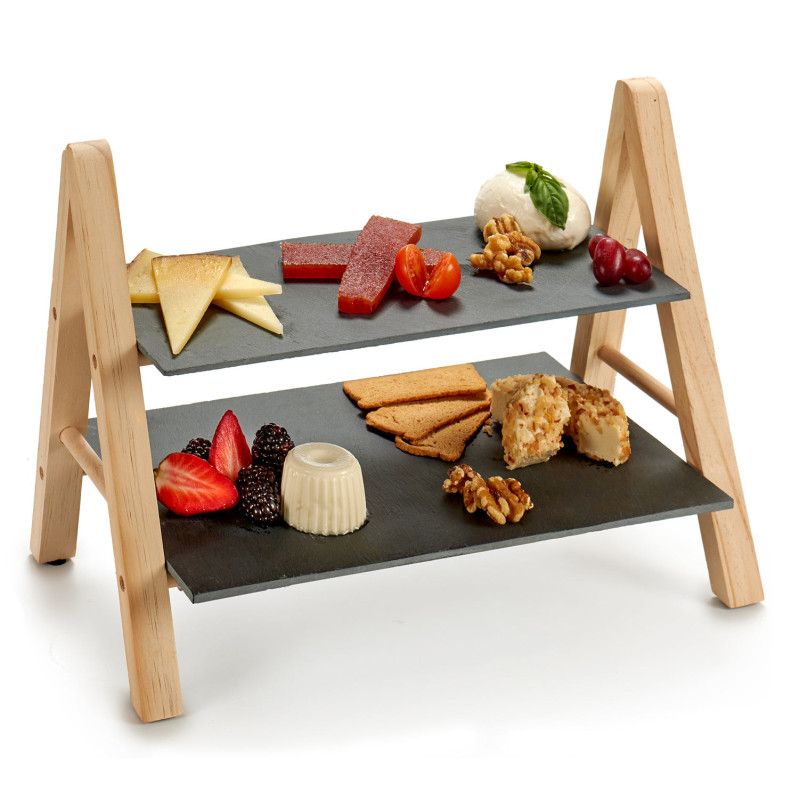 ETAGERE TABLEAU 2 ETAGES RECTANGULAIRE