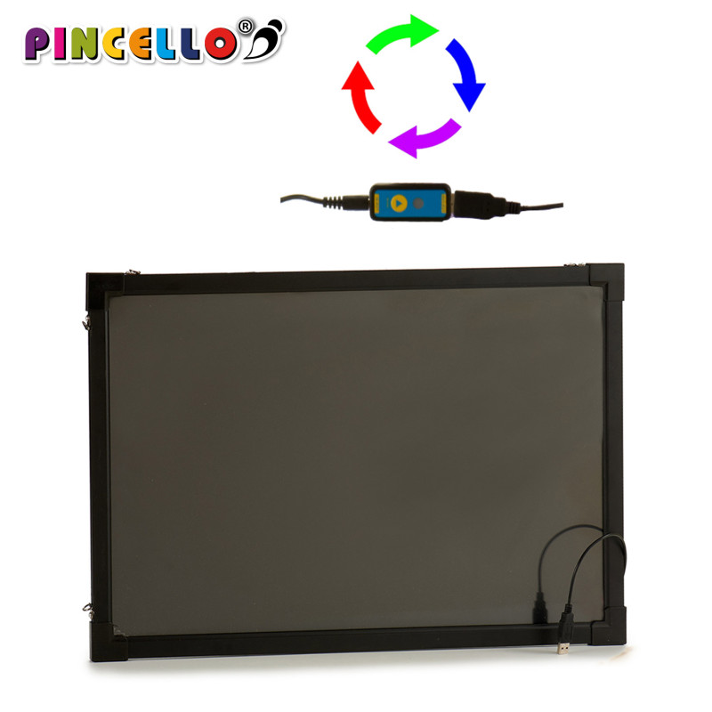 PIZARRA LUMINOSA LED NEGRA COLGAR 40X60