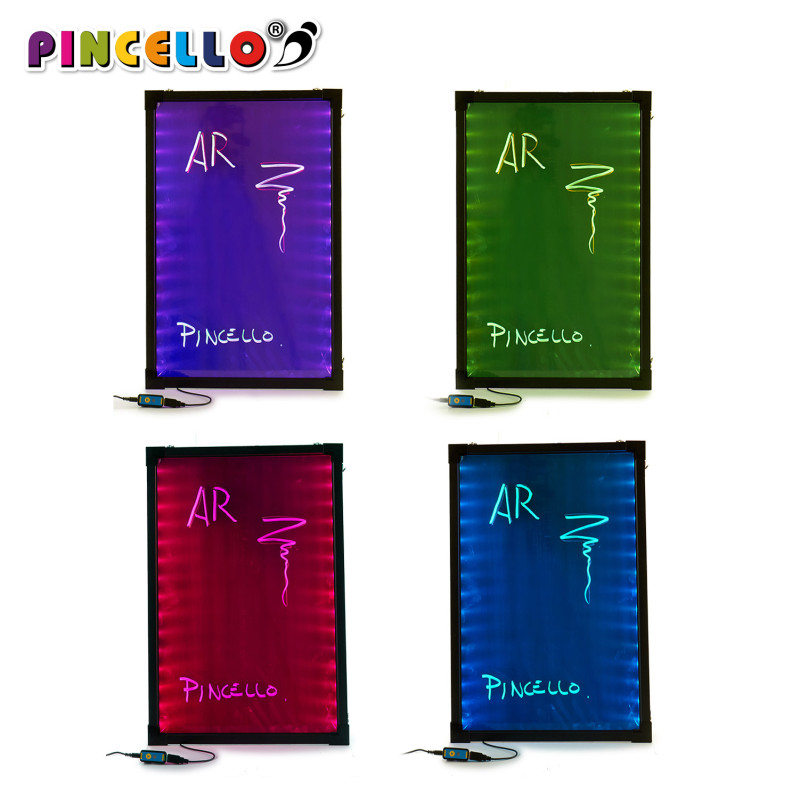 PIZARRA LUMINOSA LED NEGRA COLGAR 40X60