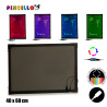 TABLEAU LUMINEUX LED NOIR SUSPENDRE 40X6