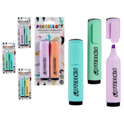 SET 2 PENNARELLI FLUO 2 COL PASTELLO
