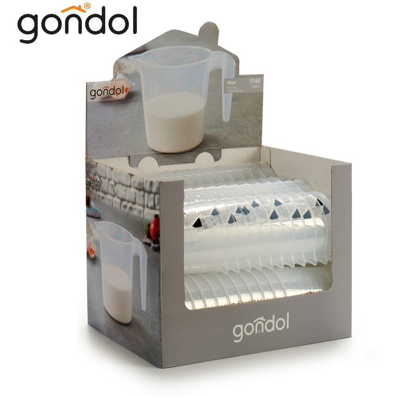JARRO MEDIDOR PLASTICO TRANSPARENTE 1,3L