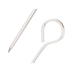 SET 6 PINCHOS BROCHETA METAL 25CM