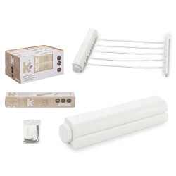 SECHOIR 18M EXTENSIBLE 5 CORDES BLANC