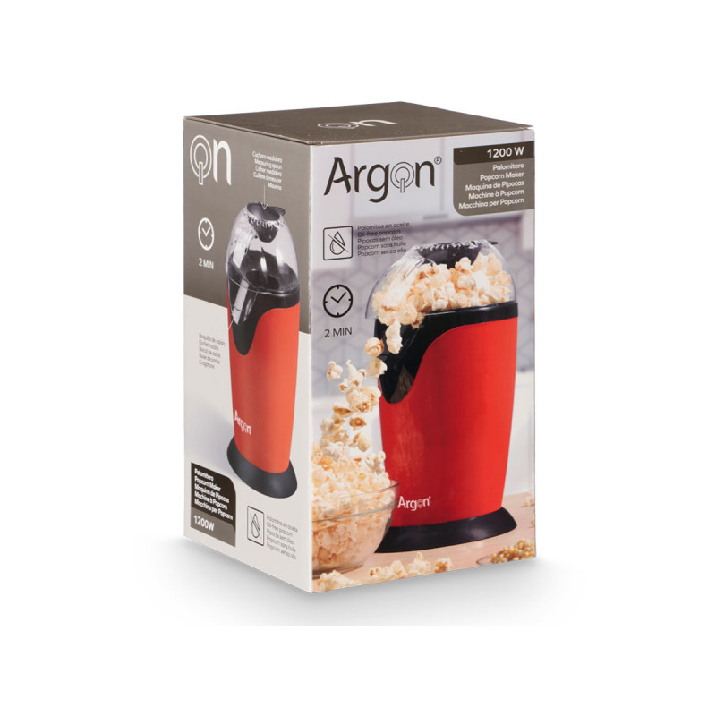 MACHINE À POPCORN NOIR ROUGE 1200W