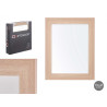 MIROIR 48X38 CADRE MARRON NATUREL