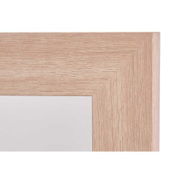 MIROIR 48X38 CADRE MARRON NATUREL