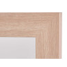 MIROIR 48X38 CADRE MARRON NATUREL