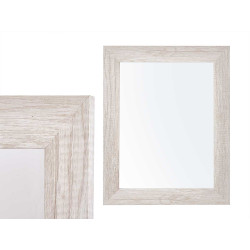 MIROIR 48X38 CADRE GRIS NATUREL