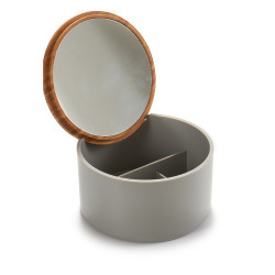 PORTAGIOIE PLASTICA SPECCHIO GRIGIO