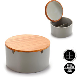 PORTAGIOIE PLASTICA SPECCHIO GRIGIO