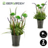 POT DE FLEURS METAL LAVANDE ASSORT 2 MOD