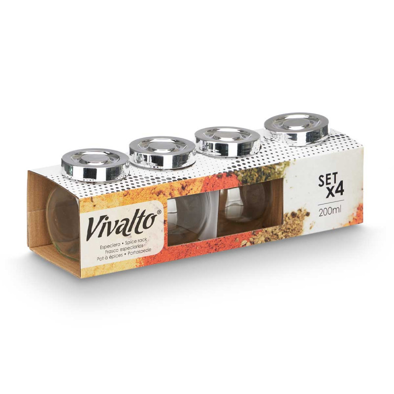 SET 4 PORTASPEZIE 200ML