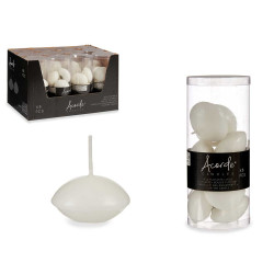 SET 8 FLOATING CANDLE WHITE