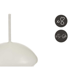 SET 8 VELAS FLOTANTES BLANCAS