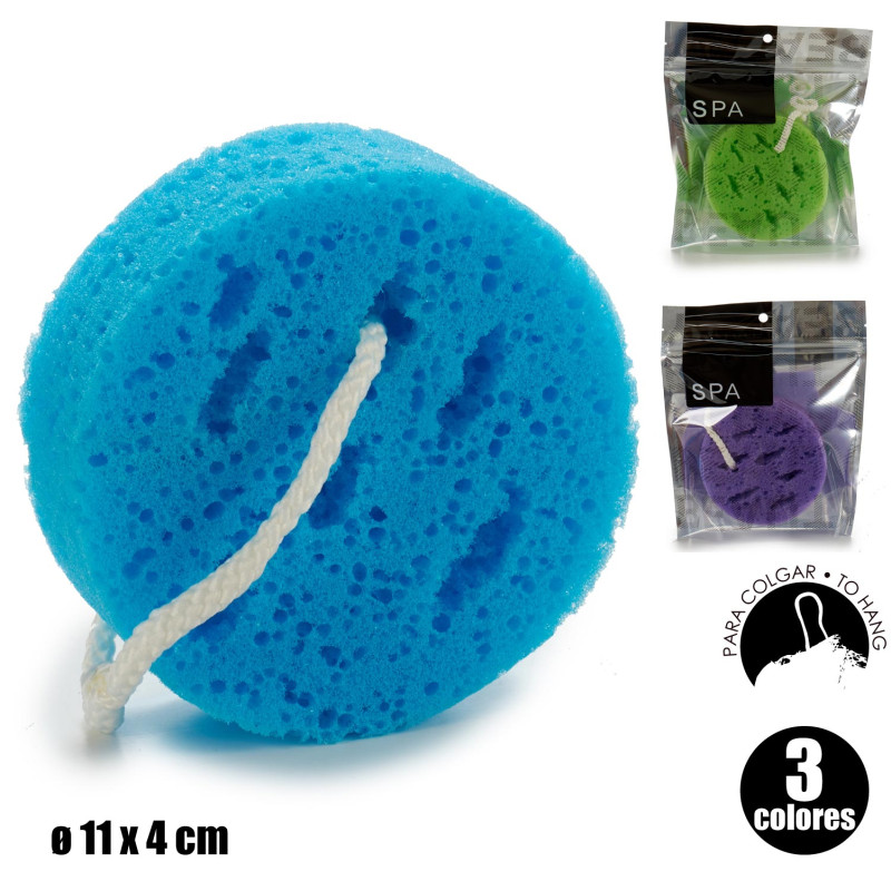 SPONGE CIRCULAR 4X11CM MIX 3 COLORS