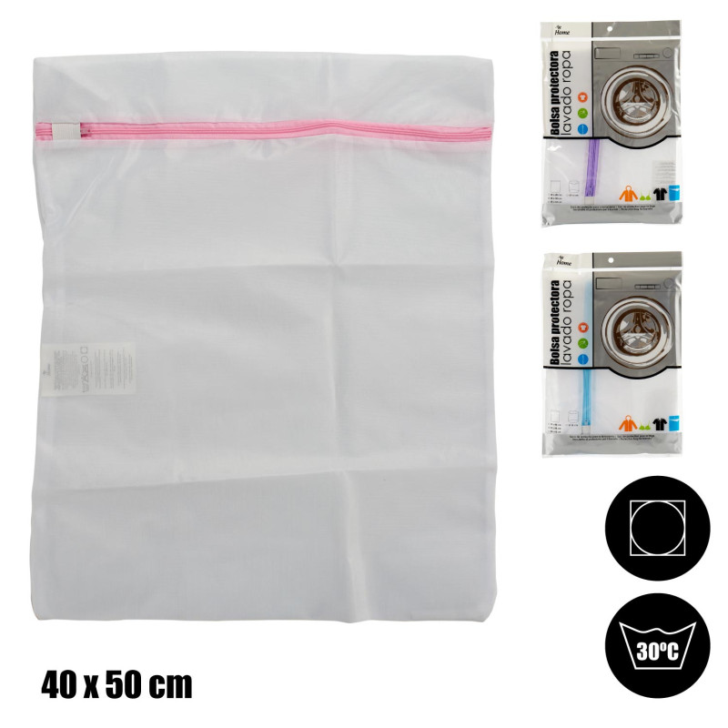 SACO LAVAGEM 50X40CM SORT 3 CORES