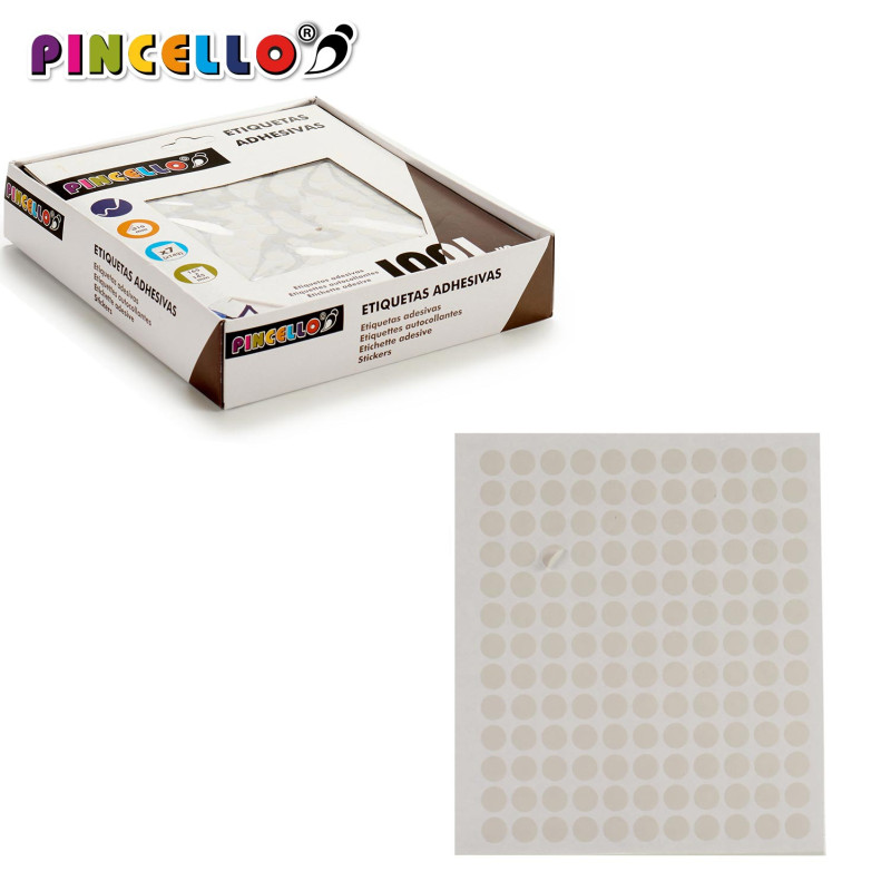 ETIQUETTES ADHESIVES DIAM 10MM 7 PAGES