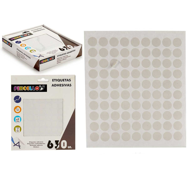 ADHESIVE LABELS DIAM 13MM 7 PAGES