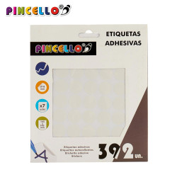 ETIQUETTES ADHESIVES DIAM 18MM 7 PAGES