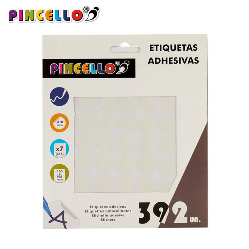ETIQUETAS ADHESIVAS DIAM 18MM 7 PAG