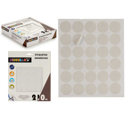 ETIQUETAS ADHESIVAS DIAM 25MM 7 PAGINAS