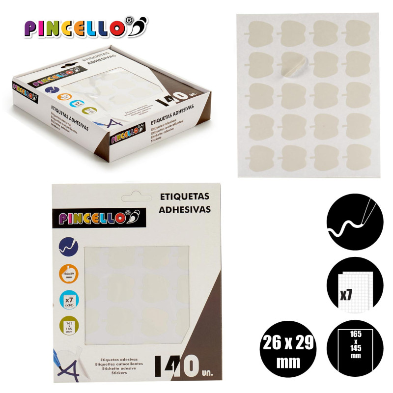 ETIQUETAS ADESIVAS 22X49MM MAÇAS 7P