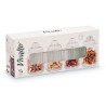 SET 4 BARATTOLO TAPPO VETRO RIGATO 300ML