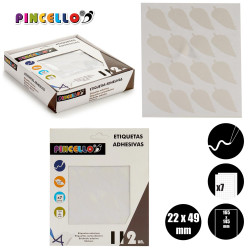 ADHESIVE LABELS 22X49MM LEAFS 7 PAGES