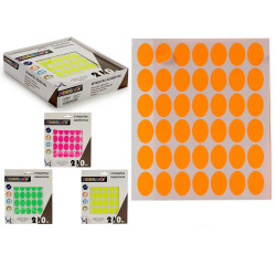 ETIQUETAS ADHESIVA 17X24MM OVAL S4 5 PAG