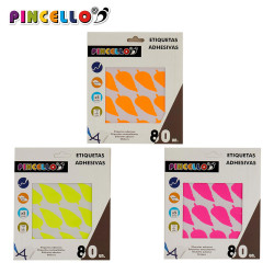 ADHESIVE LABELS 22X49MM LEAFS MIX 4 5PAG