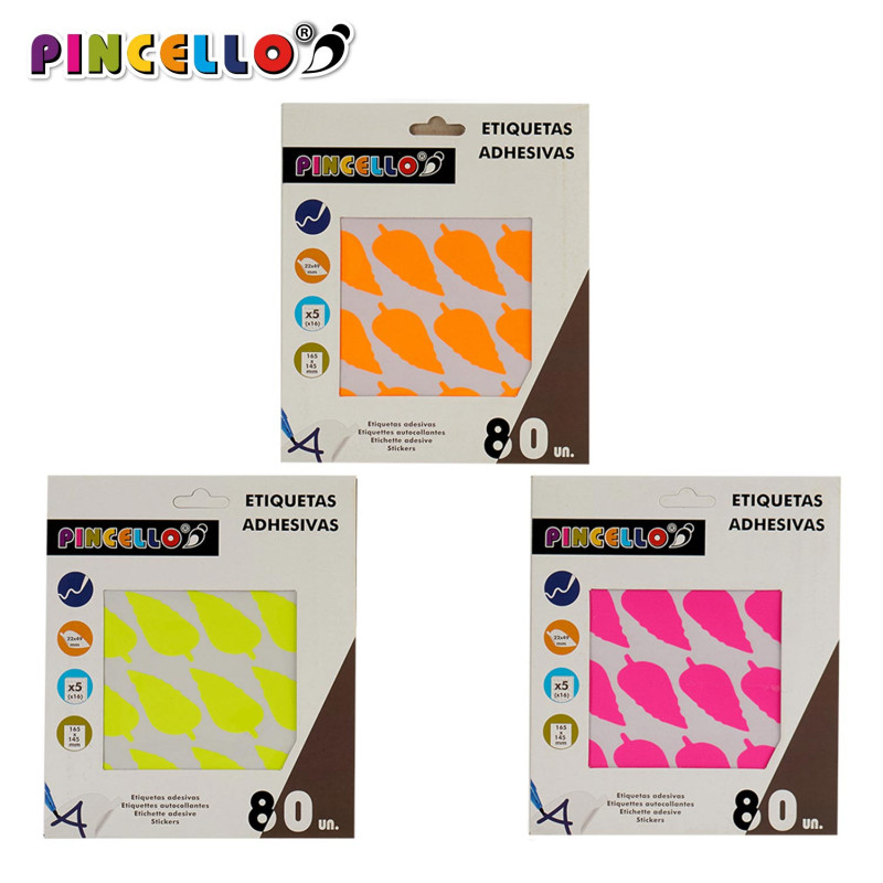 ETIQUETAS ADHESIVAS 22X49MM HOJAS S4 5P