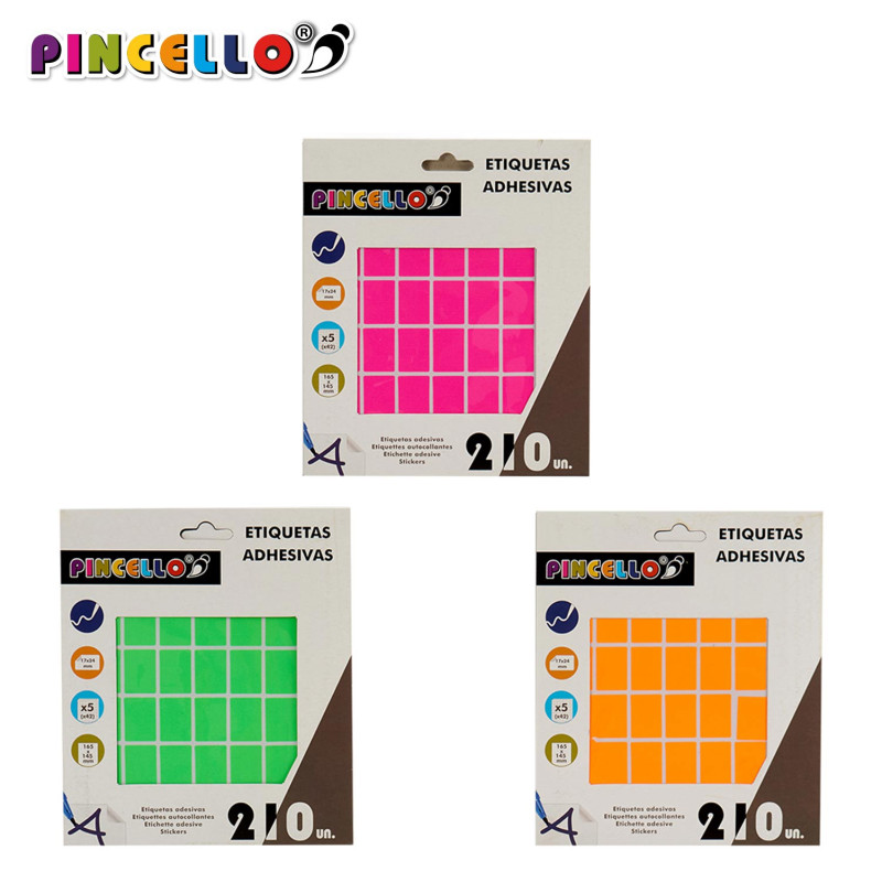 ETICHETTE ADESIVE 17X24MM RETT A4 5PAG