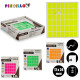 ADHESIVE LABELS 17X24MM RECT M4 5 PAGES