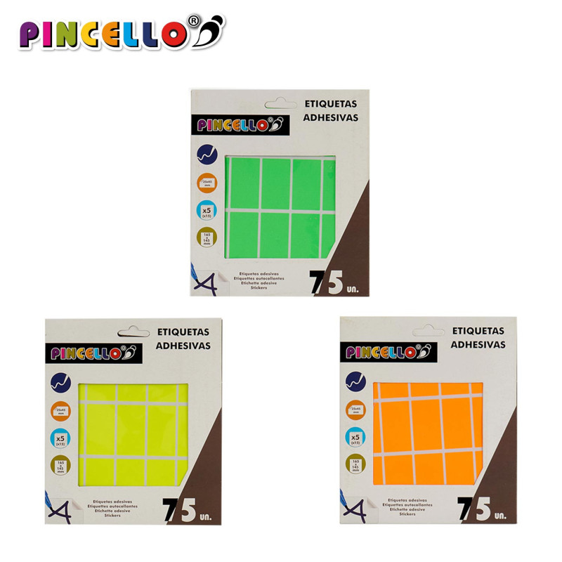 ETICHETTE ADESIVE 24X45MM RETT A4 5PAG