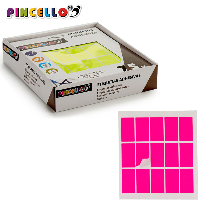 ETICHETTE ADESIVE 24X45MM RETT A4 5PAG