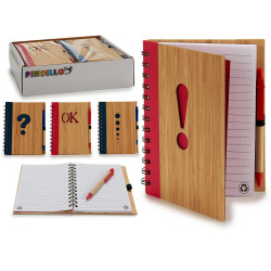 LIBRETA BAMBU 14X18CM SIMBOLOS S4 140 P