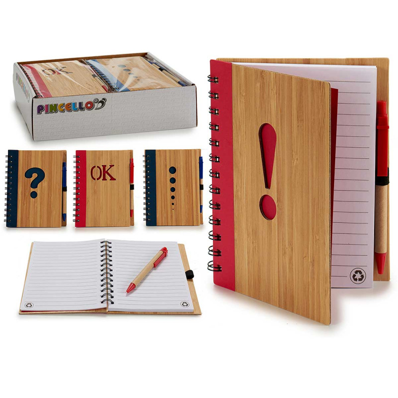 LIBRETA BAMBU 14X18CM SIMBOLOS S4 140 P