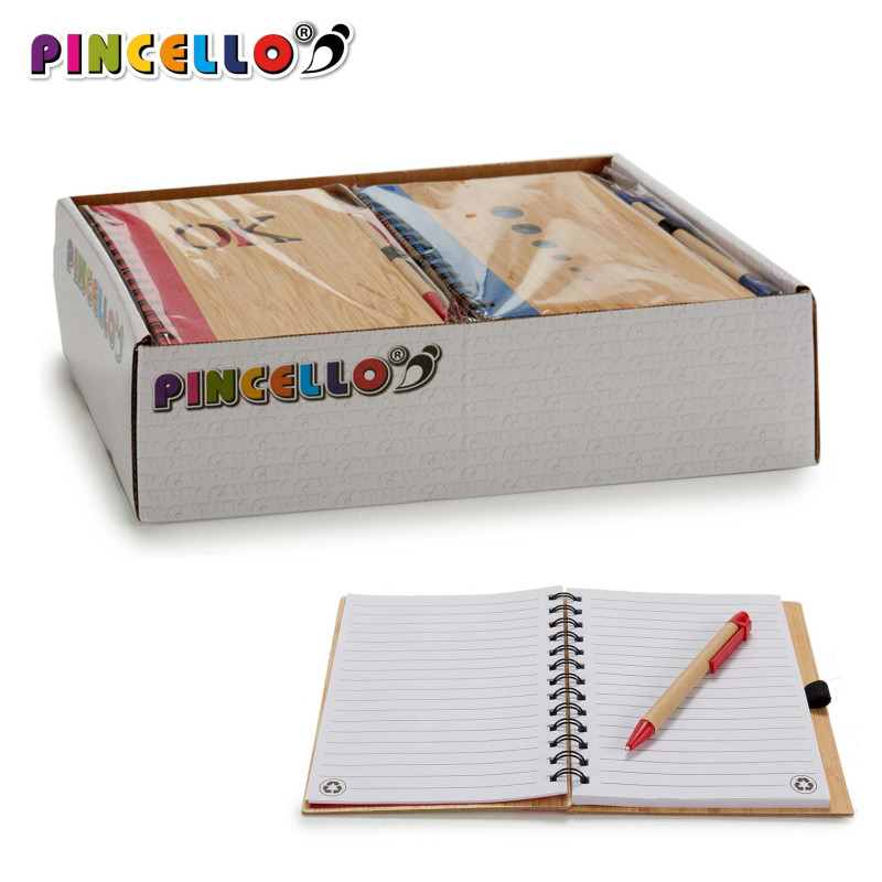 BAMBOO NOTEBOOK 14X18CM SYMBOLS M4 140P