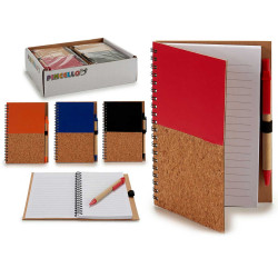 QUADERNO 12,5X18CM COPERCHIO LEGNO A4 14