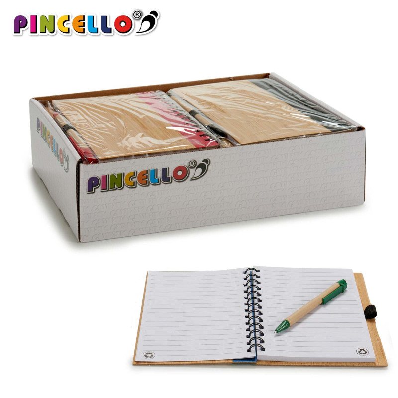 QUADERNO 14X18CM BAMBU A4 COL 140 PAG
