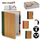 NOTEBOOK 14X18CM BAMBOO M4 COLOURS 140 P