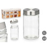 SET 4 BARATTOLO ROTONDO TAPPO ACCIAIO 1L
