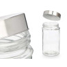 SET 4 POTS ROND À COUVERCLE EN ACIER 1L
