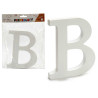 LETTRE B BOIS BLANC 1,8X15CM