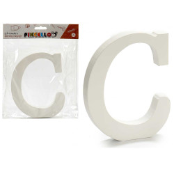 LETTRE C BOIS BLANC 1,8X15CM