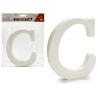 LETTRE C BOIS BLANC 1,8X15CM